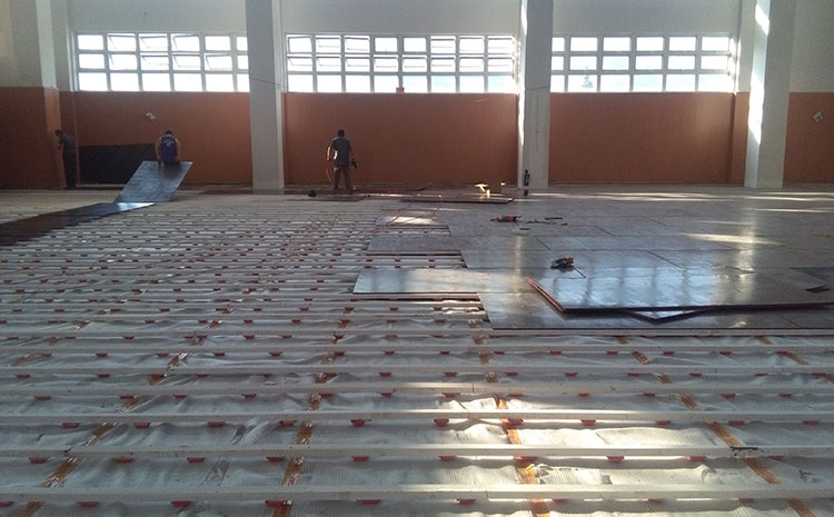 重慶柞木體育木地板價格及圖片