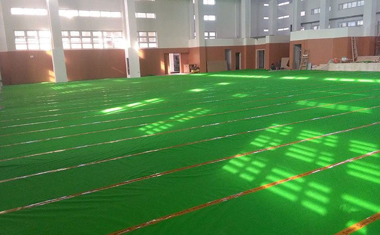 學校籃球運動地板雙層龍骨結(jié)構(gòu)