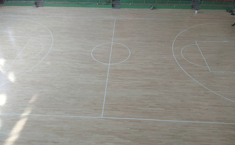 學校實木運動地板板式龍骨結構